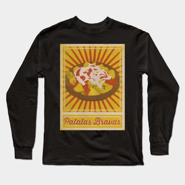 Patatas Bravas Poster Long Sleeve T-Shirt by BasicBarcelona